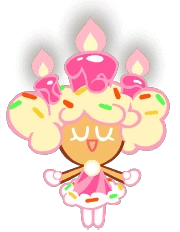 a gif of birthday cake cookie spinning endlessly